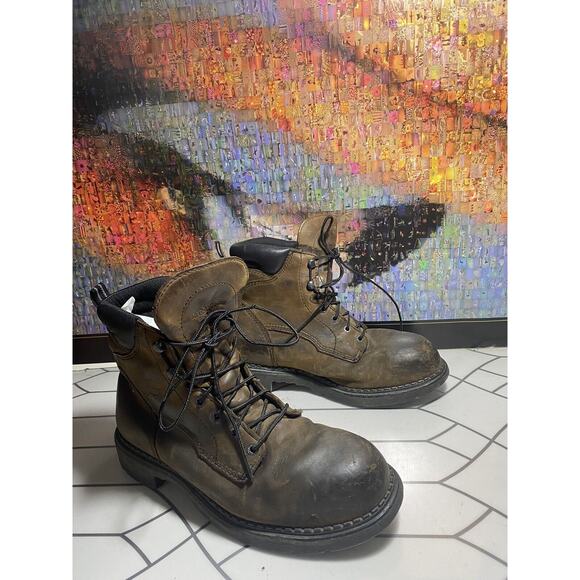 Red Wing 2206 Men\'s Size 10.5 H Brown Leather Steel Toe Waterproof Work Boots main image 15